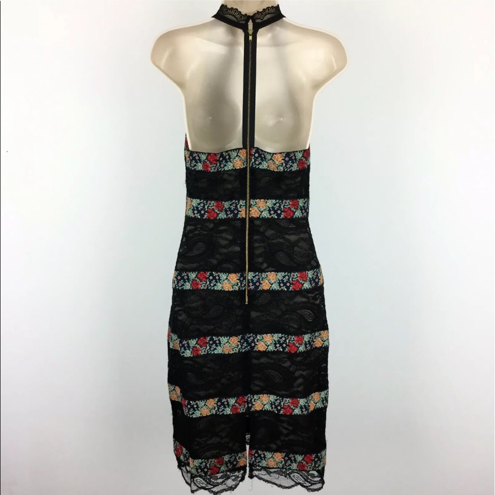 Free People Black Halter Sheath Dress Size 4 - Picture 5 of 10